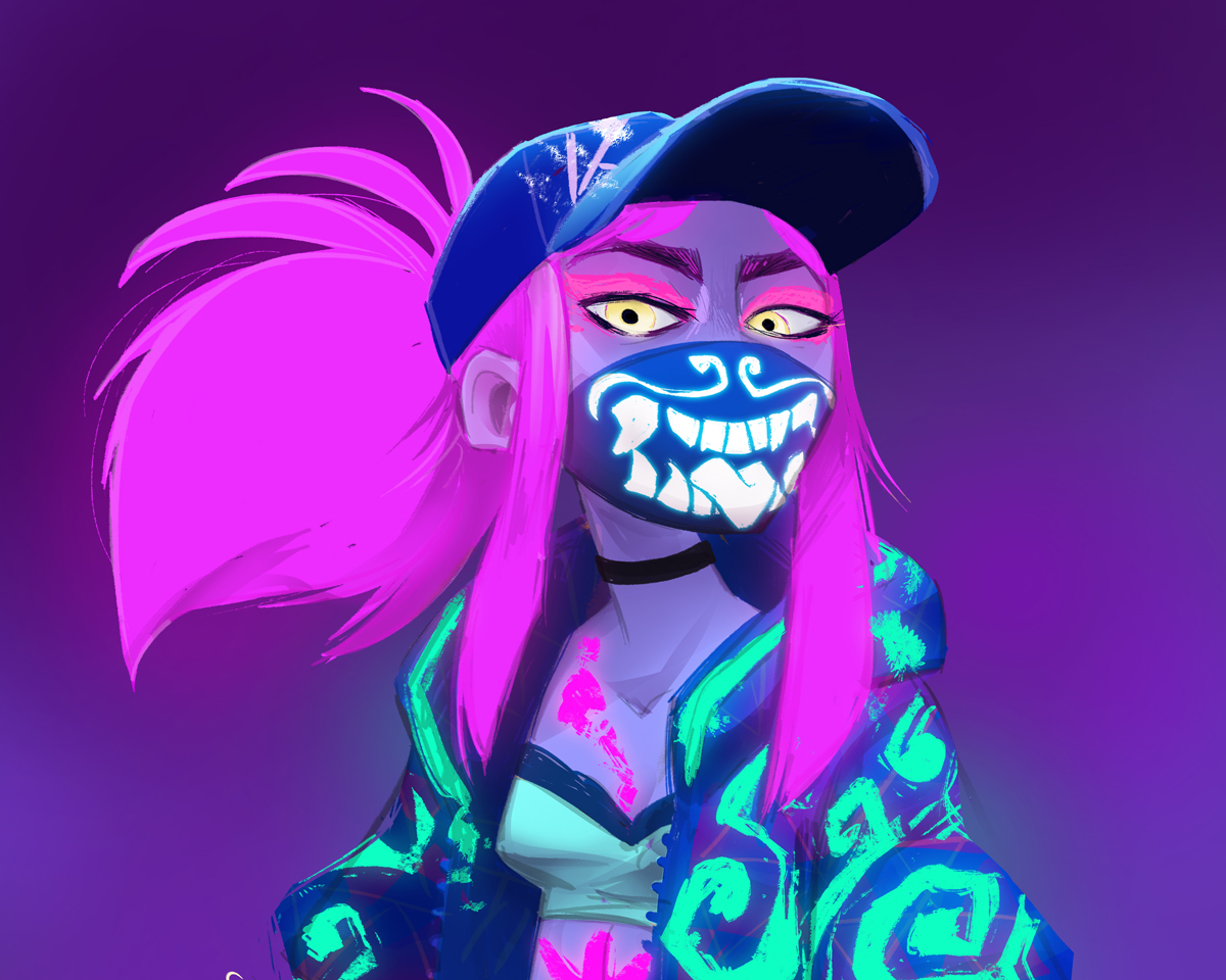 Akali Fanart Brown Bag Labs