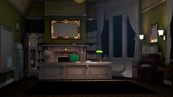 1st lighting pass of study
