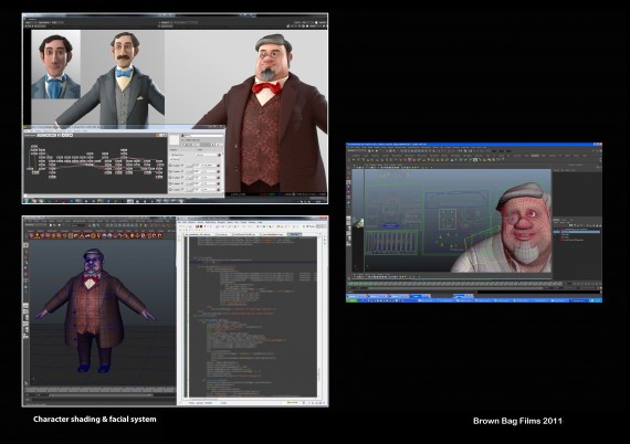 Character shading Facioal rigging