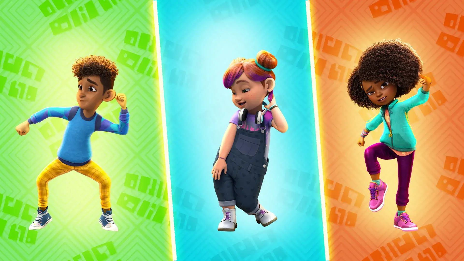 Winston, Switch and Karma in a tryptic pose