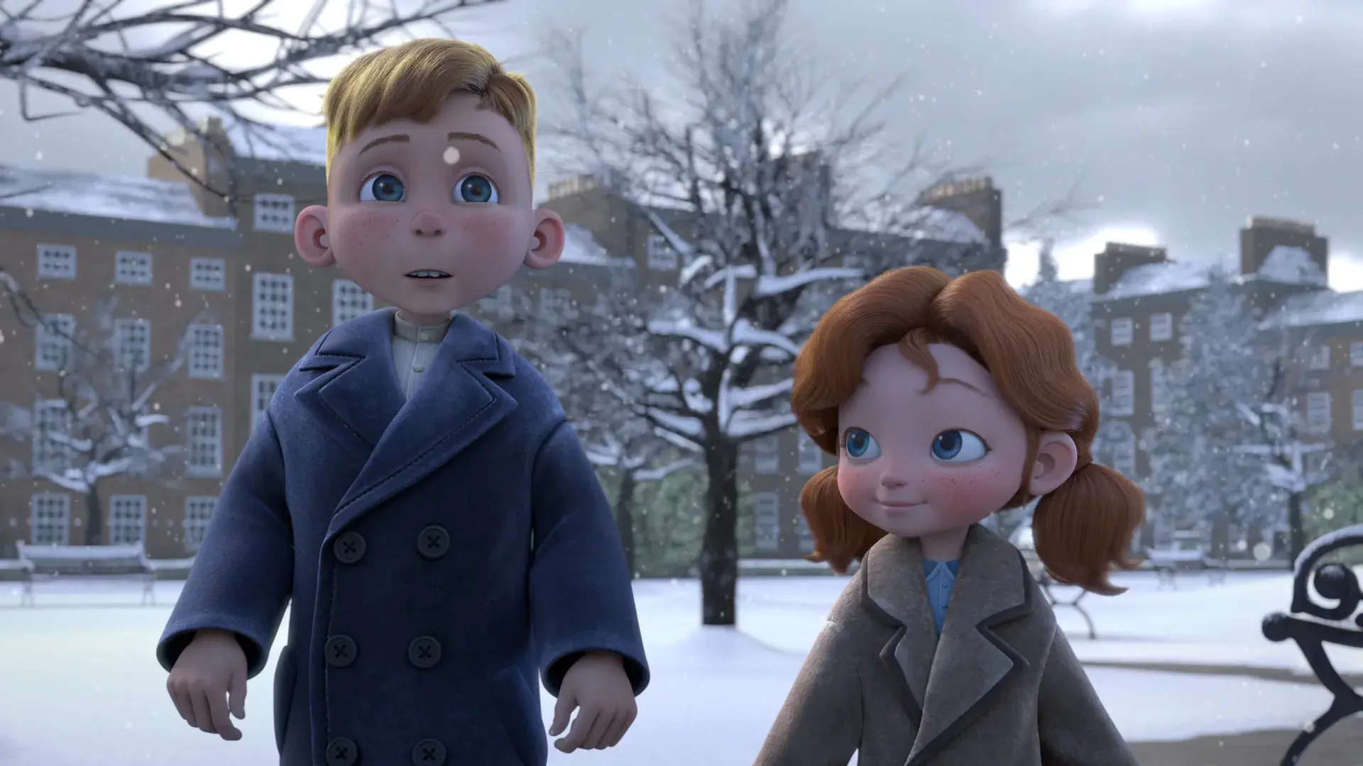 A still from animated holiday special Angela's Christmas 2