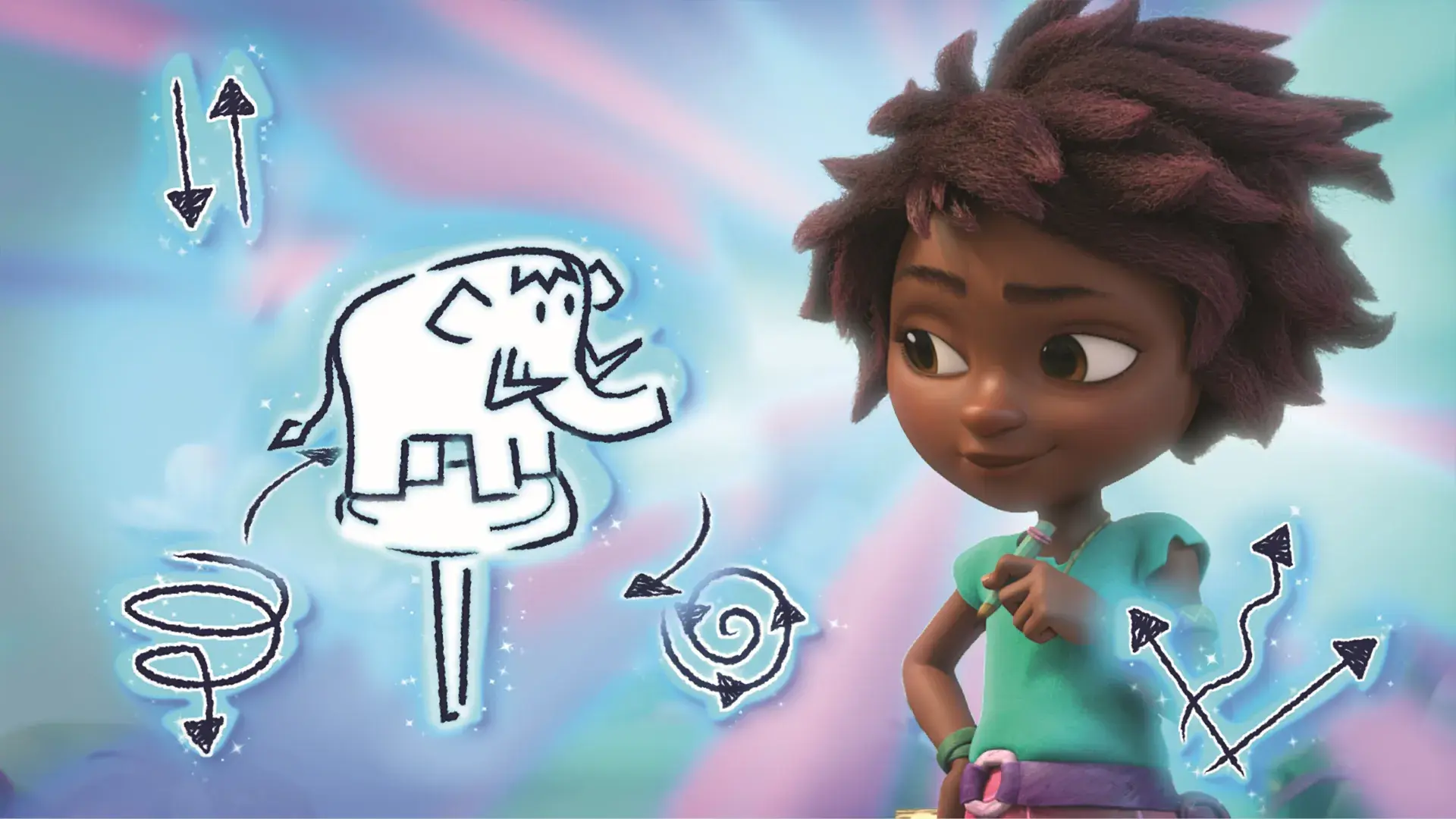 A still from the animated series Eureka!