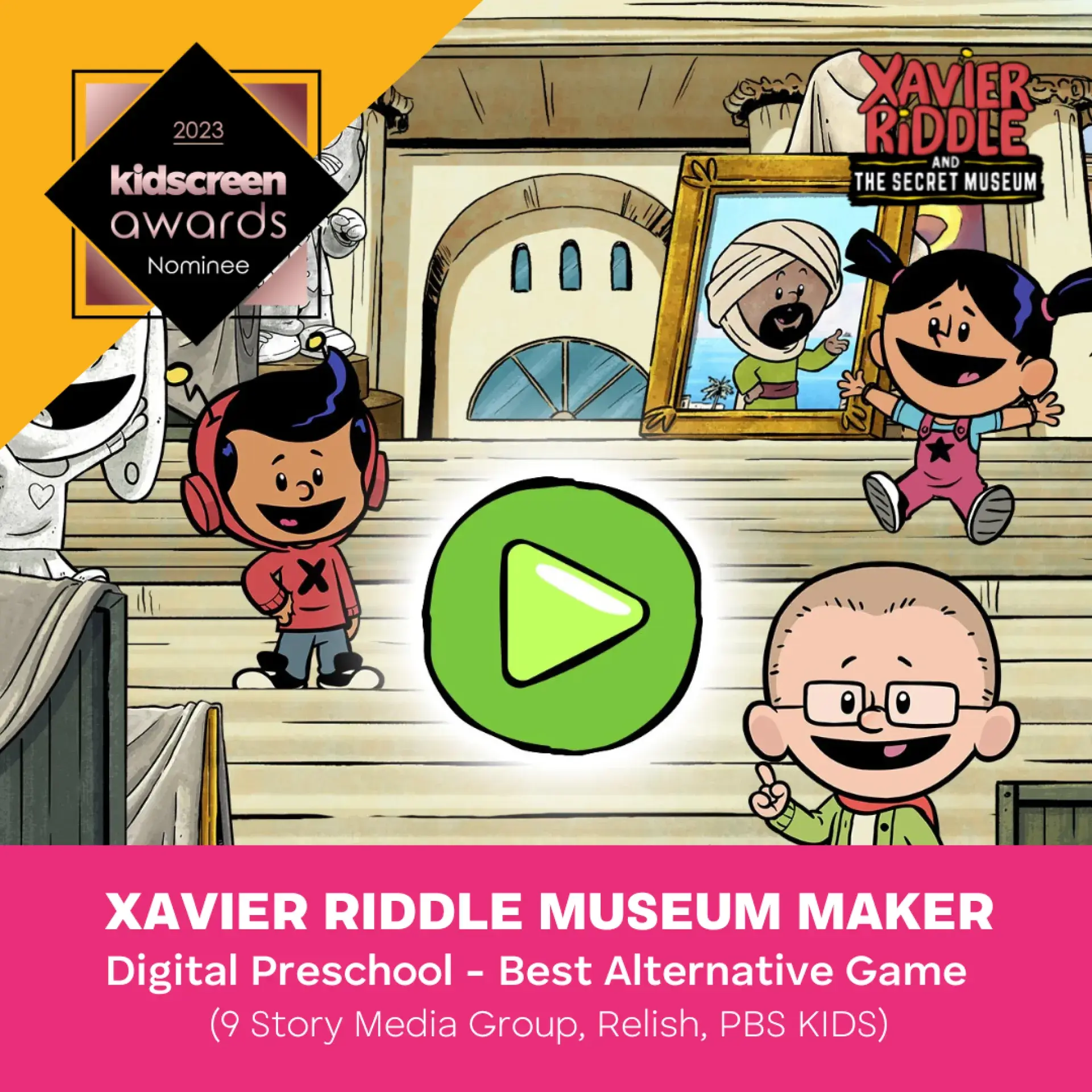 Kidscreen Banner 2023 Xavier Riddle Museum Maker