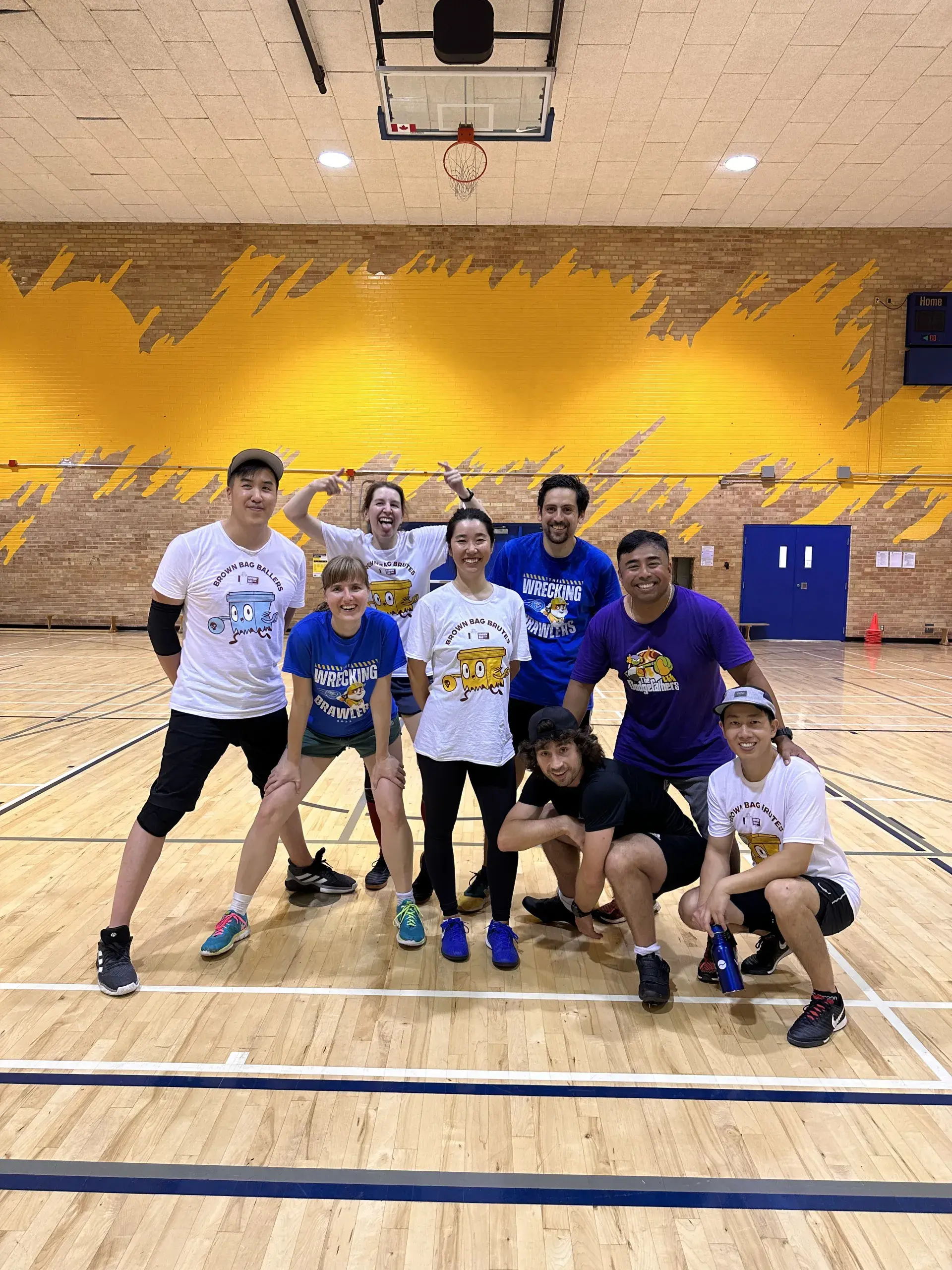 Brown Bag Films at dodge ball tournament - Team photo