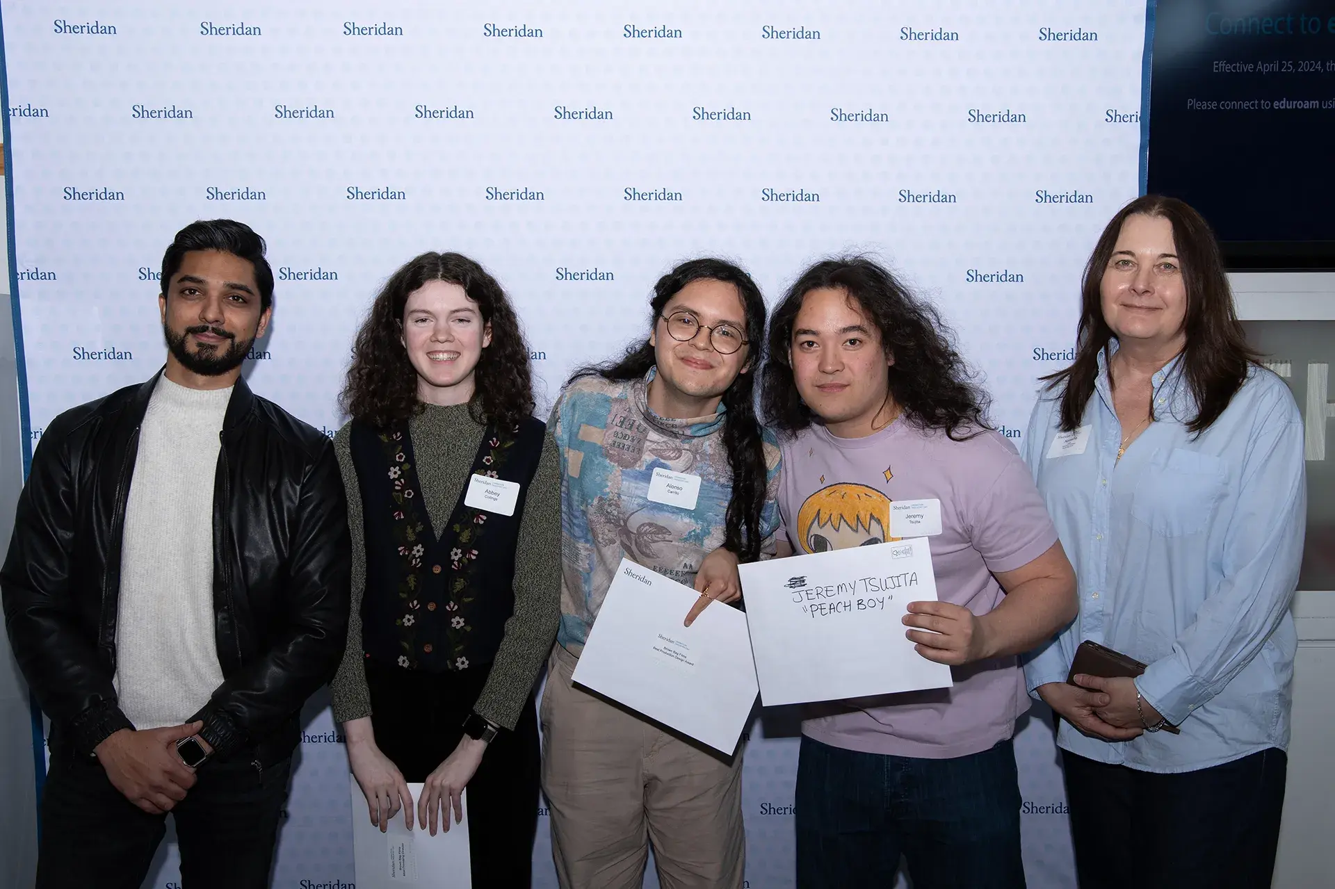 Sheridan Industry Day - Film festival winners and Brown Bag Films staff