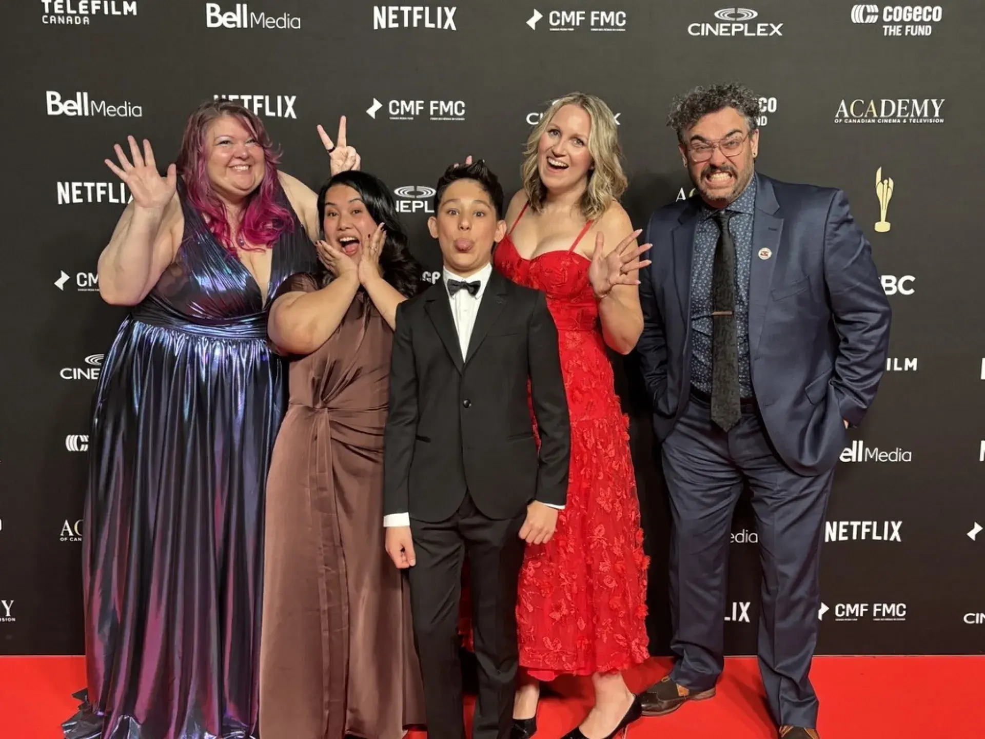 Group shot at the Canadian Screen Awards