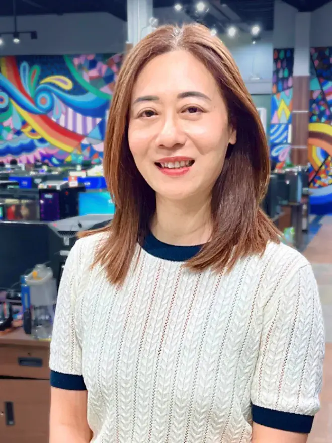 A photo of Lily Wang in the Brown Bag Films Bali studio