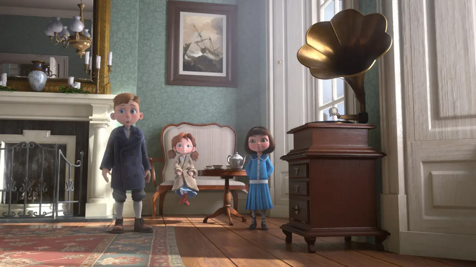 A still from animated holiday special Angela's Christmas 2