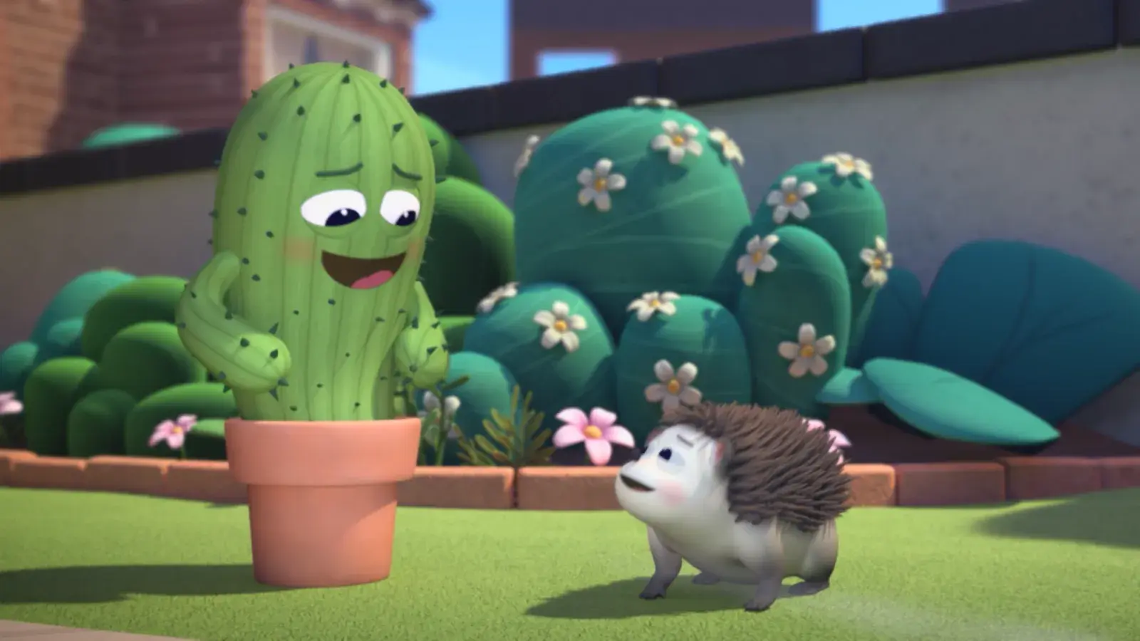 A still from animated short film Pins and Needles