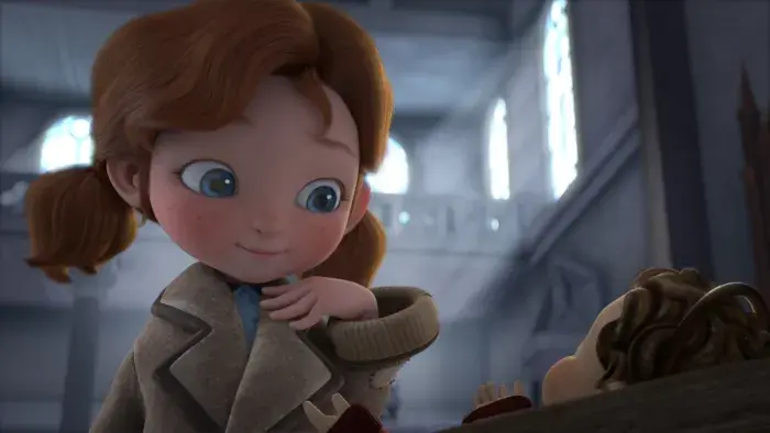 A still from animated holiday special Angela's Christmas 2