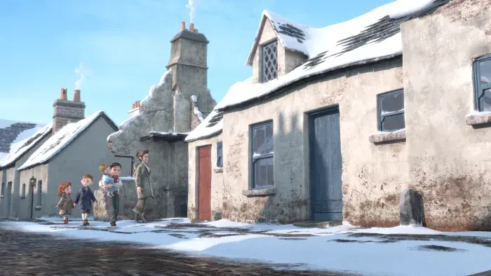 A still from animated holiday special Angela's Christmas 2