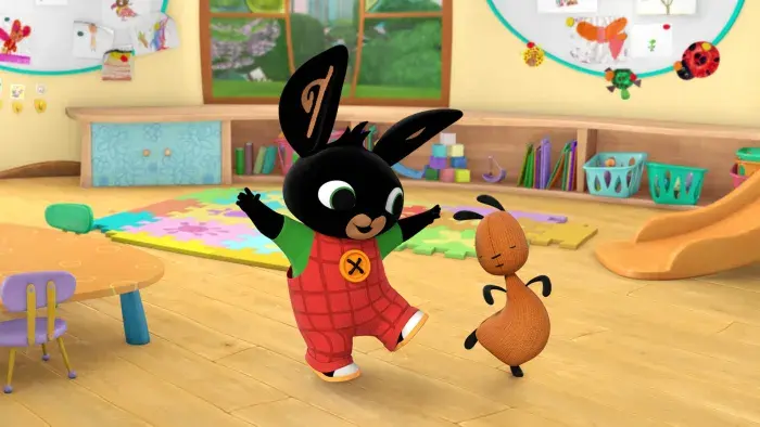 Bing and Flop dancing together