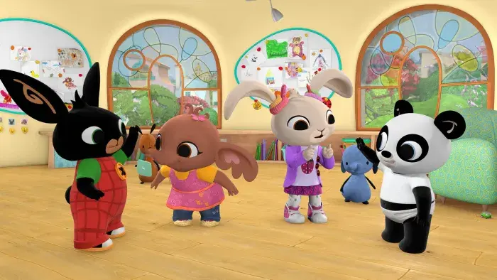 Bing and friends in their playschool