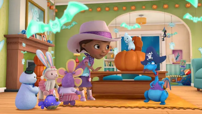 Doc McStuffins and her friends dressed up for Halloween
