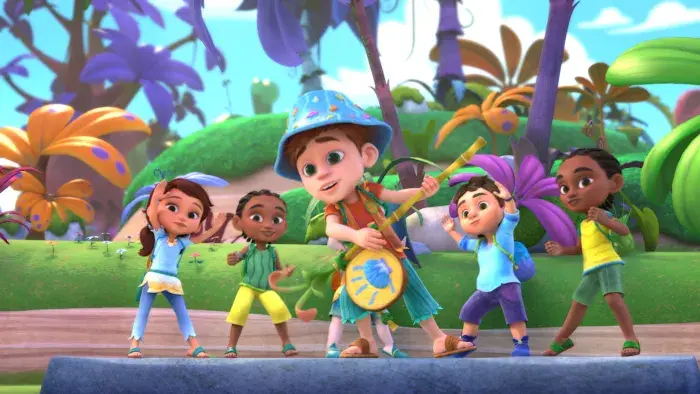 A still from the animated series Eureka!