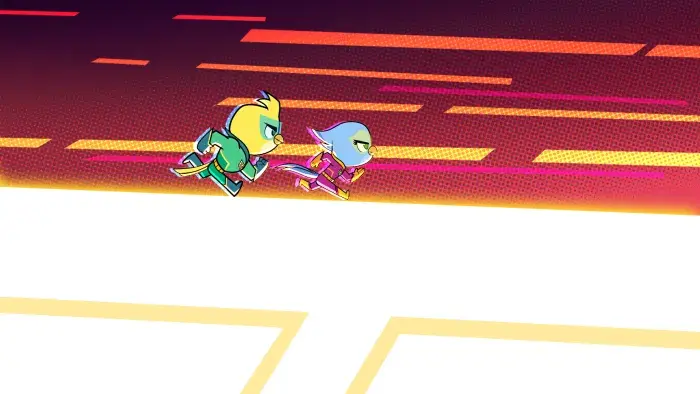 Ace and Polly running