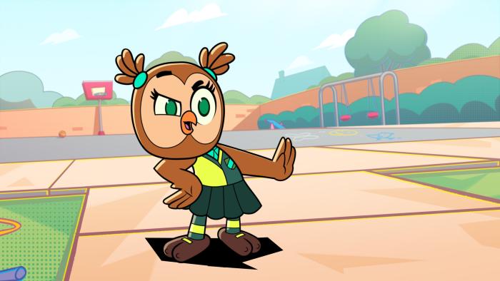 Minerva in a pose showing attitude