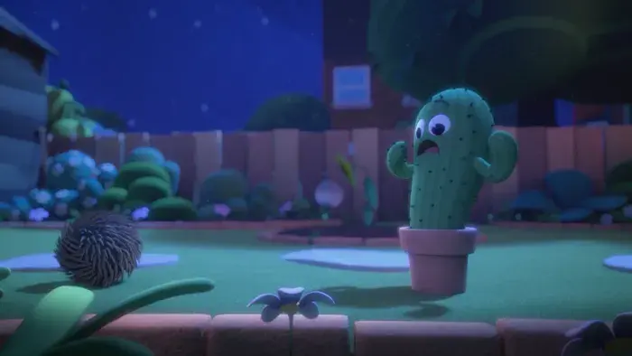 A still from animated short film Pins and Needles