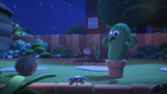 A still from animated short film Pins and Needles