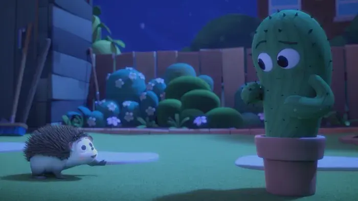 A still from animated short film Pins and Needles