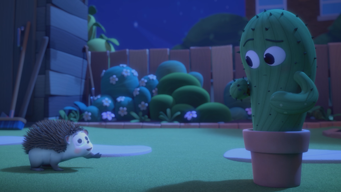 A still from animated short film Pins and Needles