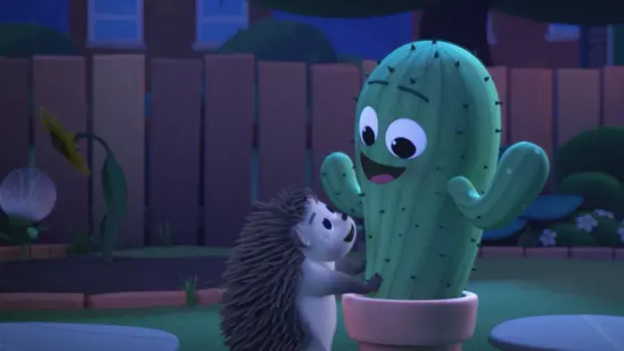 A still from animated short film Pins and Needles