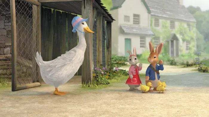 Peter, Lily and mother goose