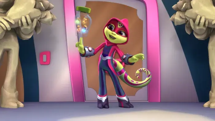 The Slink is standing in a doorway