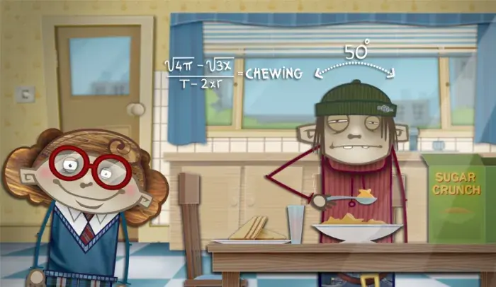 Two characters from Teenology