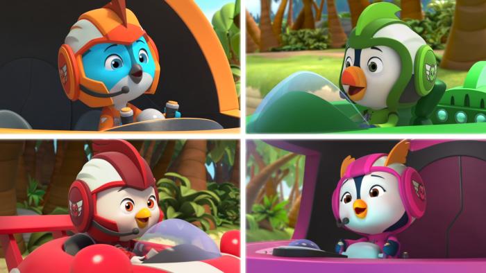 An image from the animated series Top Wing