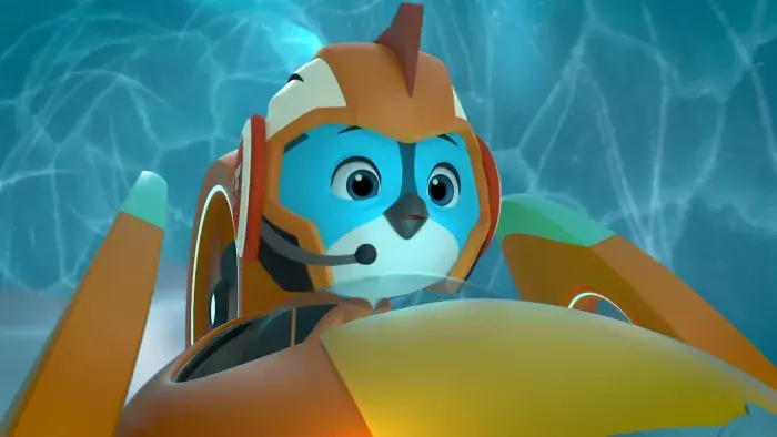 An image from the animated series Top Wing