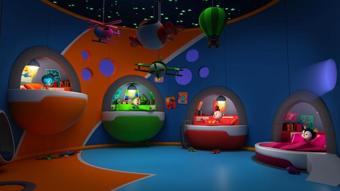 An image from the animated series Top Wing