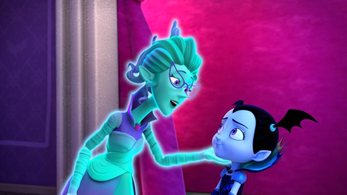 Vampirina and a creature